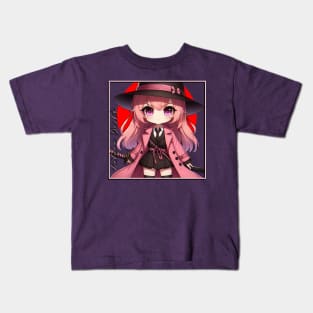 Chibi Samurai Girl - Katana Girls Kids T-Shirt